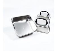 Coperchio Quadrato Acciaio 26cm per Bistecchiera - Cloche per Hamburger Sciogliere Formaggio - Coperchio Wok per calore Cottura Uniforme Barbecue Esterno(26CM)