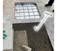 Coperchio quadrato in acciaio inossidabile per camera di ispezione e telaio con coperchio di accesso a incasso con chiavi a leva, coperchio di scarico per un facile accesso e manutenzione
