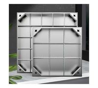 Coperchio quadrato in acciaio inox per ispezione pavimentazione, 70 x 70 cm, per aree residenziali, parchi, strade comunali, uso commerciale (profondità 5 cm)