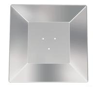 Coperchio quadrato per riscaldamento da giardino, robusto riflettore in alluminio per ottimizzazione del calore a distanza di 7 cm o 11 cm (7 cm)