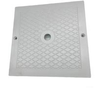 Coperchio quadrato per skimmer Hayward SPX1082 SP1082E SP082 1083 1084 1085 1086, 25,4 cm, parte di ricambio resistente, compatibile con sistemi di piscina interrata, bianco