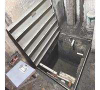 Coperchio quadrato personalizzabile per accesso al varco di accesso con serratura per fognature e copertura per scarico tempesta per prato, giardino, cortile, 91 x 127 cm, accesso per ispezione