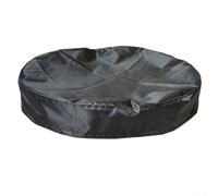 Coperchio resistente per tamburo da 55 galloni con coulisse, copertura impermeabile Oxford 420d per barili da esterno, vestibilità sicura per evitare che il vento soffia via, nero