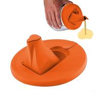 Coperchio retrattile per lattina di vernice con beccuccio pieghevole e foro di sfiato per un'erogazione controllata della vernice e una freschezza prolungata (arancione)