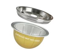 Coperchio riutilizzabile per capsule di caffè Vertuo | Compatibile con Nesspreso Vertuoline | Acciaio per uso alimentare | Accessori inclusi