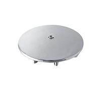 Coperchio rivestito in acciaio inox per doccione 120mm