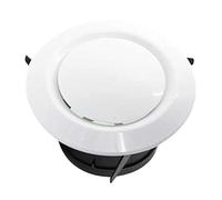 Coperchio rotondo in metallo per la presa d'aria, Griglia di estrazione della valvola di sfiato dell'aria in ABS, copertura di ventilazione del condotto del diffusore rotondo, volume dell'aria regolab