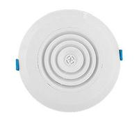 Coperchio rotondo in metallo per la presa d'aria, Griglia di sfiato dell'aria di estrazione con persiana regolabile, fori di ventilazione for condotti di diffusione rotondi in ABS, copertura del siste
