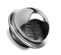 Coperchio rotondo in metallo per la presa d'aria, Griglia di ventilazione for condotti in acciaio inossidabile impermeabile montata a parete, tappo di copertura for ventola di scarico(6inch 150mm)