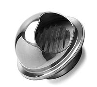 Coperchio rotondo in metallo per la presa d'aria, Griglia di ventilazione for condotti in acciaio inossidabile impermeabile montata a parete, tappo di copertura for ventola di scarico(6inch 150mm)