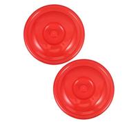 Coperchio Rotondo in Plastica 2 Pezzi per Bidoni Spazzatura | Chiude Bene, Resistente alla Deformazione, Facile da Pulire, per Casa e Fabbrica, Colore Rosso