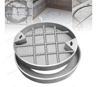 Coperchio rotondo invisibile per bacini fognari, coperchio per bacini di raccolta per parcheggi/strade/ponti, coperchio di ispezione in acciaio inox rinforzato con gancio, coperchi,700 * 50 * 3mm