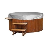 Coperchio Rotondo per Vasca Idromassaggio, Universale a Prova di Intemperie per Quattro Stagioni, Pieghevole per Vasche da Bagno e Sorgenti Termali All'aperto(210 * 30cm Grigio)