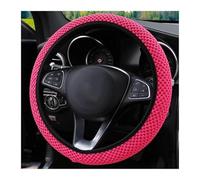 Coperchio ruota dello sterzo Skidproof 38 cm tessuto durevole Coperchio della ruota della ruota della ruota automatica Coperchio protettivo Coprivolante(Rose Red)