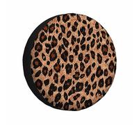 Coperchio Ruota Di Scorta Leopard Cheetah Texture Wild Animal Fur 17 inch | impermeabile Copri Pneumatici Protezione Durevole copriruota borsa Per fuoristrada SUV camper