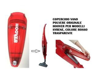 COPERCHIO SACCO SCOPA HOOVER SYRENE BAGLESS SR71_SB02 011 ROSSO TRASPARENTE