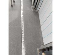 Coperchio scarico in acciaio inox in metallo, scarico sottile per bagno, vialetto esterno, doccia, pavimentazione, marciapiede, canale di 1 metro di lunghezza