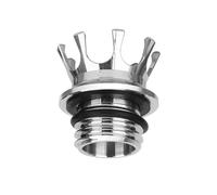 Coperchio serbatoio carburante in alluminio for motocicletta, filettatura destra, corona serbatoio, tappo olio, compatibile con 883 1200(Chrome)
