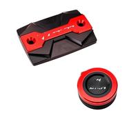 Coperchio serbatoio fluido Moto Per MT-07 2014-2024 2022 Accessori Moto Anteriore Freno Posteriore Tappo Serbatoio Fluido Olio Tappo Di Copertura(Red Combo(2pcs))