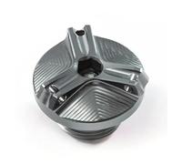 Coperchio Serbatoio Liquido Freni Anteriore Posteriore Tappo Riempimento Olio Valvola Pneumatico Per MT07 MT-07 MT 07 FZ07 2015-2025 Tappo serbatoio carburante moto(O-f-c-Grey)