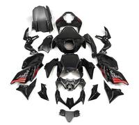 Coperchio Serbatoio Per KAWASAKI Per Z900 ZR900 2020-2024 Carenature Motociclo Stampo Ad Iniezione Dipinto ABS Carrozzeria Kit Set Fuel Gas Tank Cover(Nero rosso)