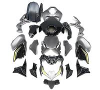 Coperchio Serbatoio Per KAWASAKI Per Z900 ZR900 2020-2024 Carenature Motociclo Stampo Ad Iniezione Dipinto ABS Carrozzeria Kit Set Fuel Gas Tank Cover(Black gray)