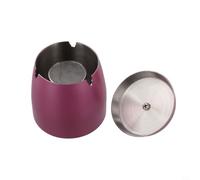 Coperchio sicuro per raccogliere fuliggine, design in acciaio inox, per il controllo della cenere, per interni ed esterni (viola)