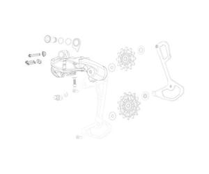 Coperchio skid xx t type eagle axs derailleur part