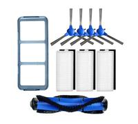 Coperchio spazzola a rullo + pennello laterale + Hepa + Ruota del filtro primario for Eufy 11 S Robovac 30 15C Accessori for spazzatore aspirapolvere(B)
