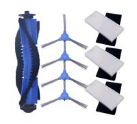 Coperchio spazzola a rullo + pennello laterale + Hepa + Ruota del filtro primario for Eufy 11 S Robovac 30 15C Accessori for spazzatore aspirapolvere(A)