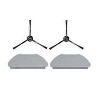 Coperchio spazzola a rullo, serbatoio dell'acqua, contenitore della polvere, panno for mocio, telaio, filtro HEPA for accessori for aspirapolvere robot Qihoo 360 S10 X100 Max Lodevole(Beige)