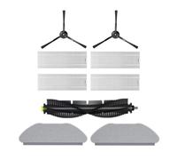 Coperchio spazzola a rullo, serbatoio dell'acqua, contenitore della polvere, panno for mocio, telaio, filtro HEPA for accessori for aspirapolvere robot Qihoo 360 S10 X100 Max Lodevole(Plum)