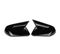 Coperchio Specchietto Per Ford Per Mustang 2015-2024 Coppia di cappucci per specchietti retrovisori per ala laterale per auto Gusci Specchietti(US-No light-Black)