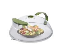 Coperchio spray per microonde, protezione per alimenti, copertura base 'acqua, coperchio del vassoio di rilascio del vapore, tappo a cupola protettivo a prova di calore, per piano di lavoro e