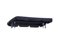 Coperchio Superiore Per La Ricambio Impermeabile, 210d Titolo Di Stoffa Oxford Ultra-spesso E Ultra-denso, All Weather Protection Deluxe Uv, Per Portico Del Patio Da Gi(Size:56x47x7inch,Color:black)