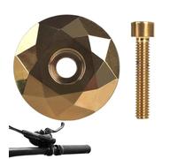 Coperchio superiore serie sterzo in lega di alluminio, tappi superiori stelo forcella anteriore - Tappi superiori per cuffie leggere e sicure - Robusta copertura per attacco manubrio bici per accessor