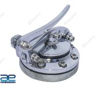 Coperchio Tappo Serbatoio Carburante Custom In Ottone Cromato Per Harley Bobber