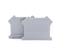 Coperchio terminale D-UK4/10 for morsettiera guida DIN UK3N UK5N UK6N UK10N UIK16 UK25 Accessori for morsettiera Piastra terminale 100 pezzi(For UK 3N)