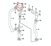 Coperchio Termostato Evinrude Johnson BRP - 1 PZ - 5030743