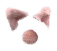 Coperchio testa moto con orecchie di gatto, coperchio testa moto con orecchie di gatto | Plüsch-kitty-oreau Cover per motociclisti | Bicycle Motorcycle Smooth Surfaces Coadgear D, Rosa + Coda, Se