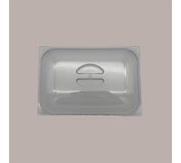 Coperchio Trasparente in Policarbonato a Cupola per Vaschetta Gelato 36x25 H7 cm