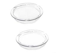 Coperchio trasparente montalatte 85 mm anello interno riutilizzabile | Robusta struttura in plastica, diametro esterno 96,7 mm, design riutilizzabile, aspetto trasparente, resistente alla polvere