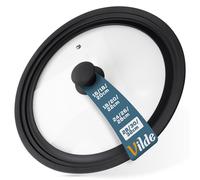 Coperchio Universale Vetro Silicone Padella Pentola 3 in 1 Graduato 28/30/32cm