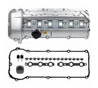Coperchio valvola auto 11121432928 11121437395 Kit Coperchio Valvola Motore In Alluminio/plastica Per BMW Per M54 E36 E34 Z8 323i 330Ci X5 3.0i valvole motore(Aluminum texture)