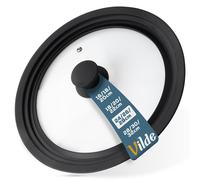 Coperchio Vetro Silicone Universale Pentole Padelle Salvaspazio 24/26/28cm Vilde