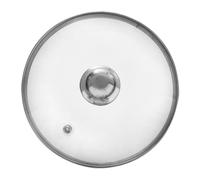 Coperchio Vetro Universale pentola bordo inox resistente calore 22 cm