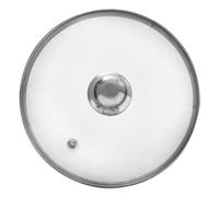 Coperchio Vetro Universale pentola bordo inox resistente calore 24 cm