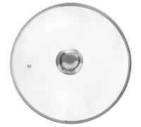 Coperchio Vetro Universale pentola bordo inox resistente calore 26 cm