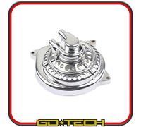 COPERCHIO VOLANO POMPA ACQUA MINARELLI ORIZZONTALE MBK YAMAHA 50 FORATO CROMATO