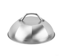 Coperchio wok a cupola in acciaio inox 8 8 pollici per cottura alla griglia e cottura a vapore con struttura resistente e intrappolamento del calore per migliorare il sapore (A)